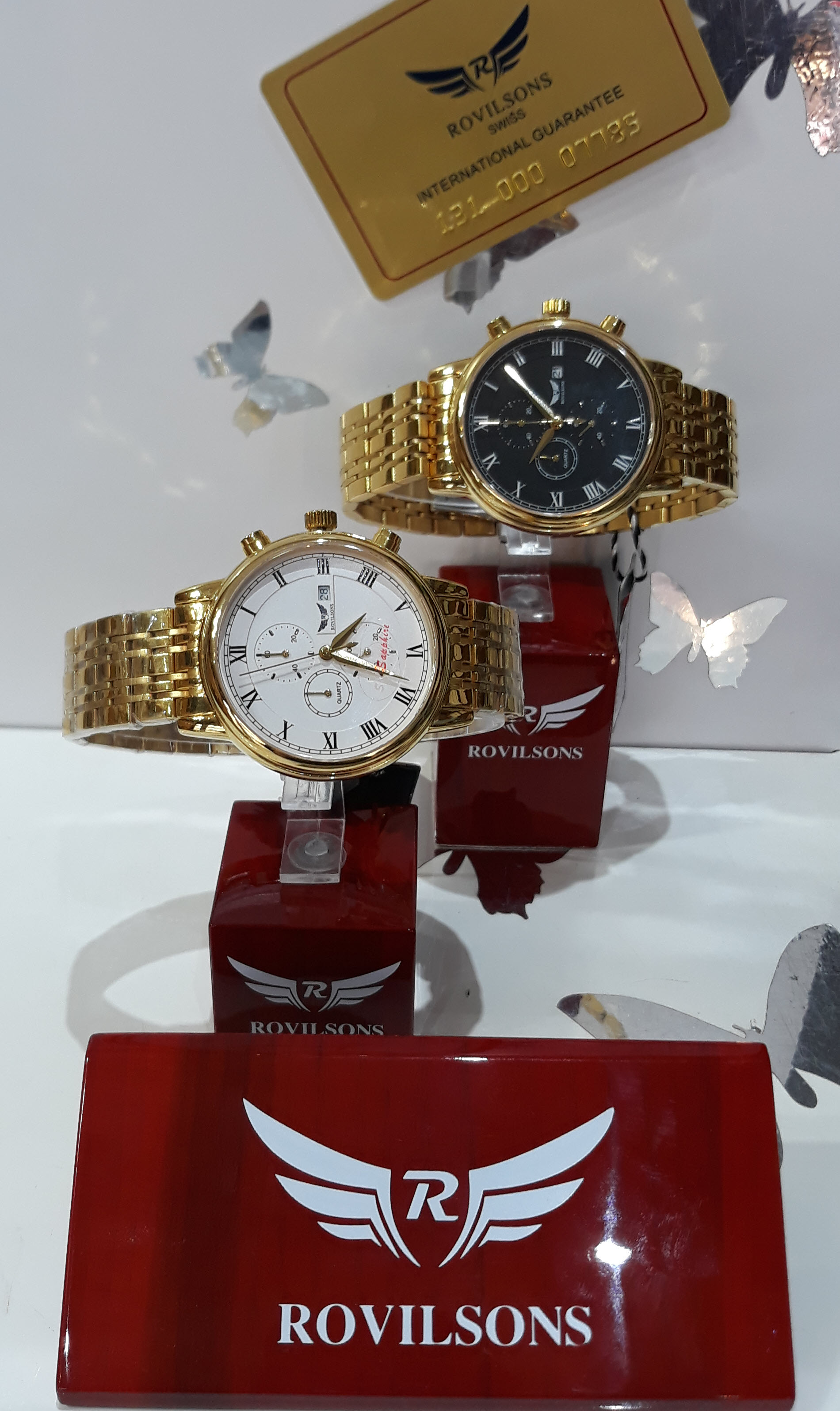 راویلسون مردانه استیل طلایی سه موتوره